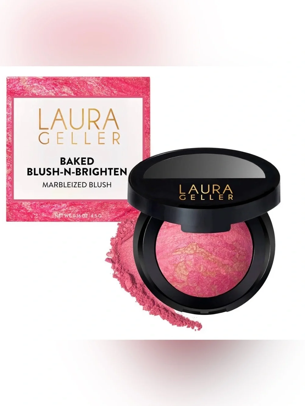 Laura Geller Baked Blush in Sunlight Rose with Brush **NEW**